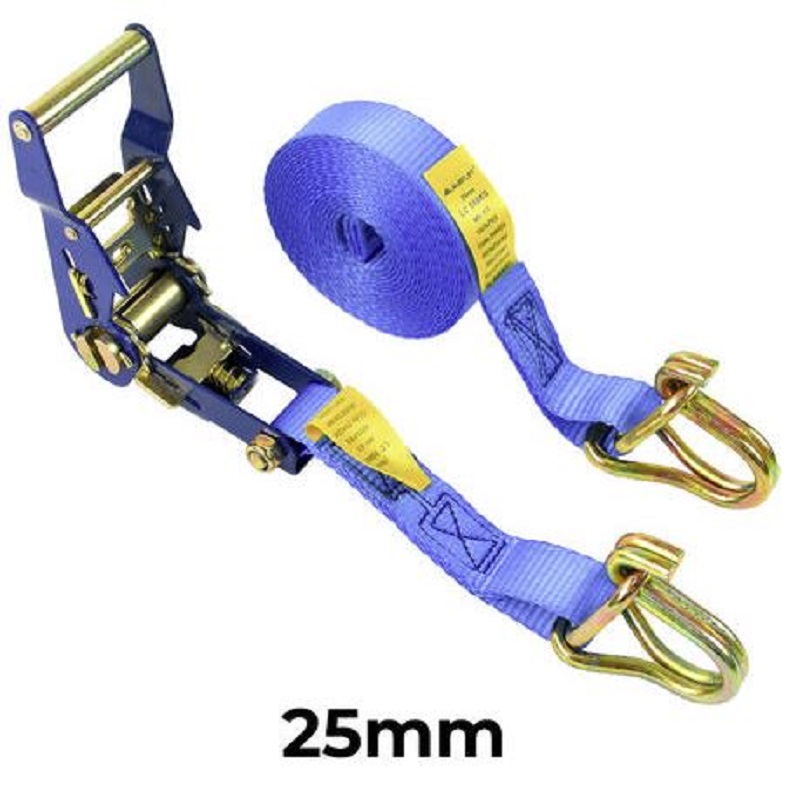 Ratchet Tie Downs with Hook & Keeper (204024 - 25mm)