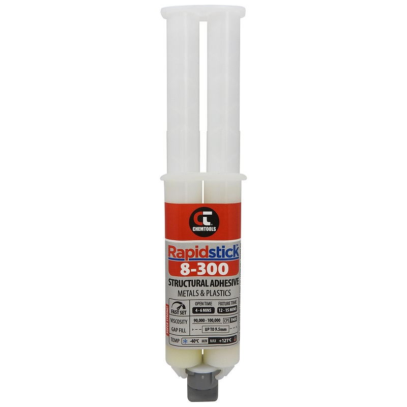 Rapidstick 8-300 Structural Adhesive (Metals & Plastics) (8-300-25 - 25ml 1:1 Dual Cartridge)