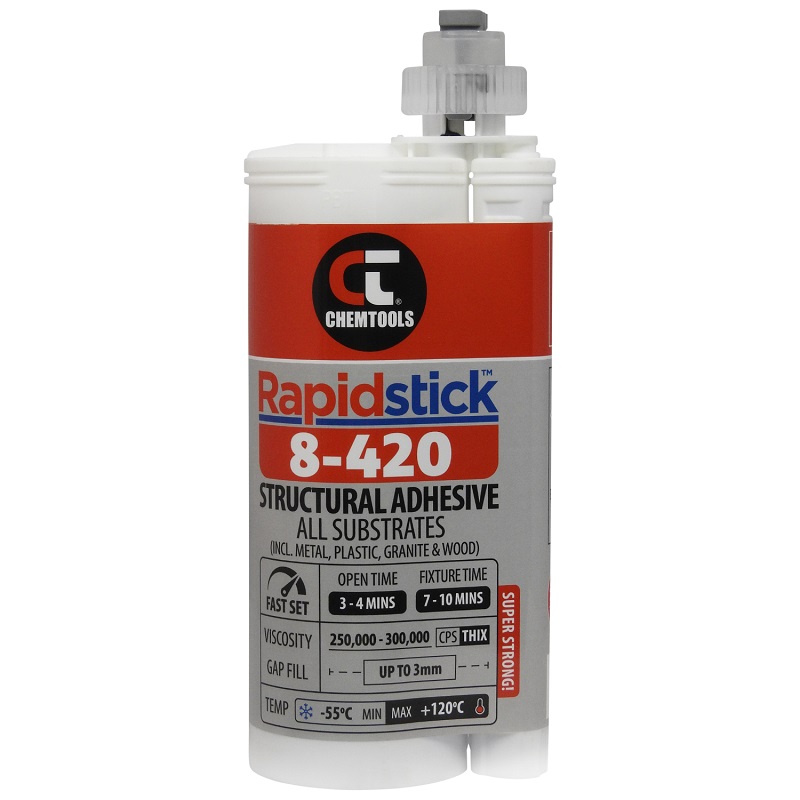 Rapidstick 8-420 Structural Adhesive (All Substrates) (8-420-490 - 490ml 10:1 Dual Cartridge)