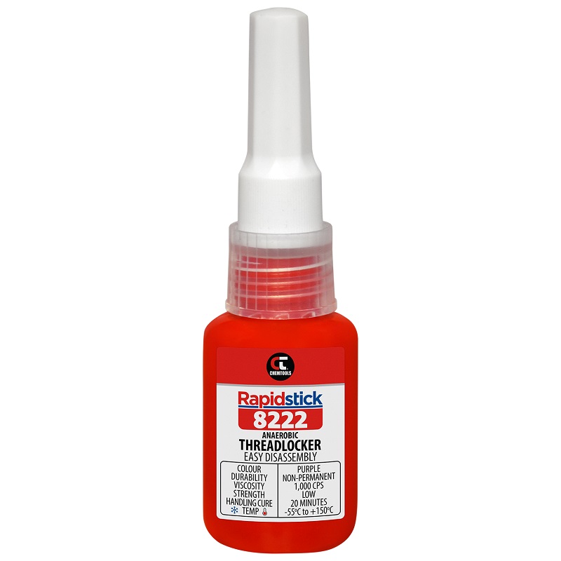 Rapidstick 8222 Threadlocker (Easy Disassembly, Purple) (8222-10 - 10ml Bottle)