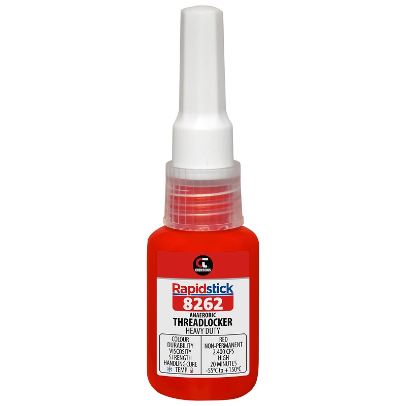 Rapidstick 8262 Threadlocker (Heavy Duty, Red) (8262-10 - 10ml Bottle)