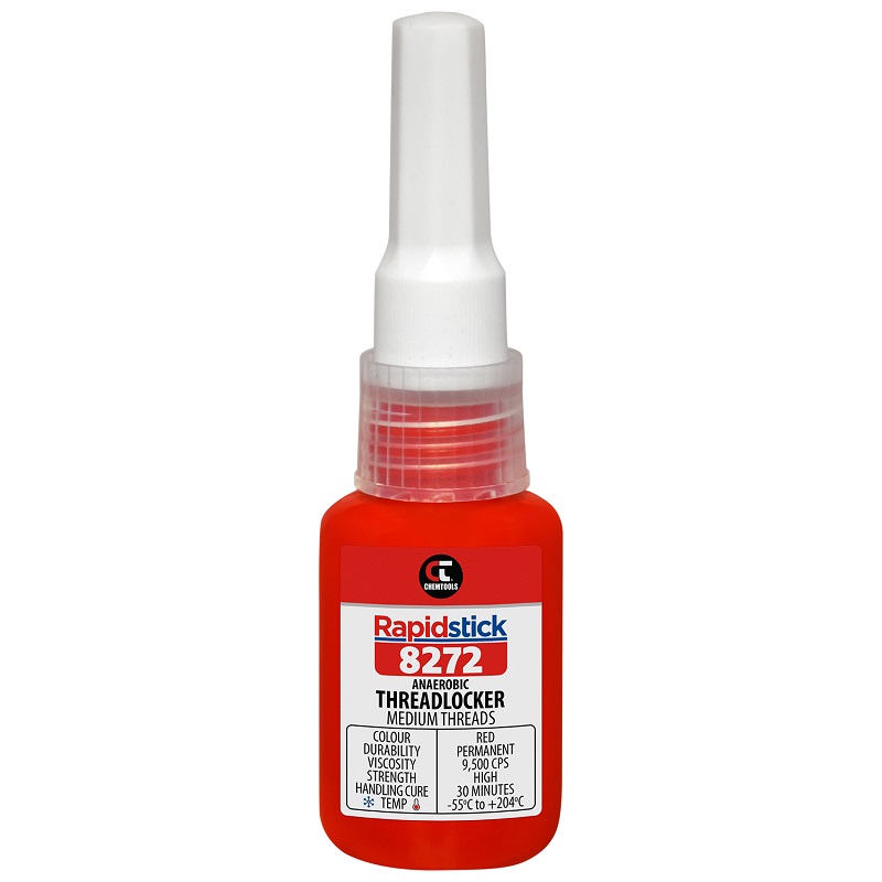 Rapidstick 8272 Threadlocker (Medium Threads, Red) (8272-10 - 10ml Bottle)