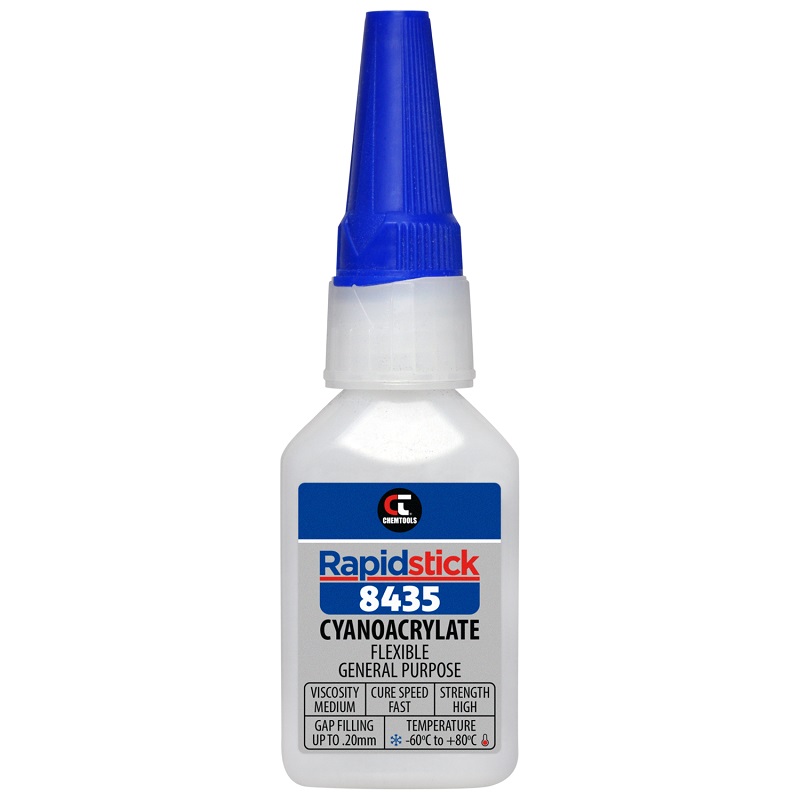 Rapidstick 8435 Cyanoacrylate Adhesive (Flexible, General Purpose) (8435-20 - 25ml Bottle)