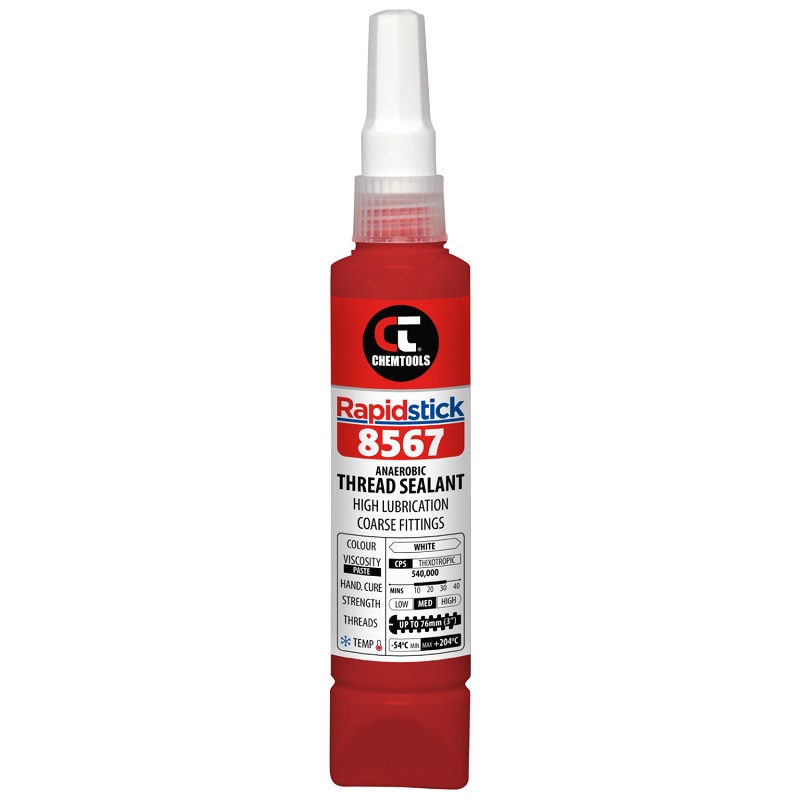 Rapidstick 8567 Thread Sealant (High Lubrication, Coarse Fittings) (8567-250 - 250ml Bottle)