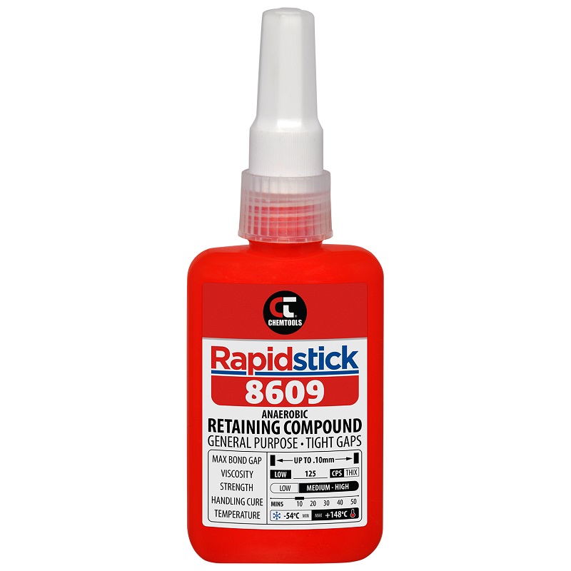 Rapidstick 8609 Retaining Compound (General Purpose, Tight Gaps) (8609-50 - 50ml Bottle)