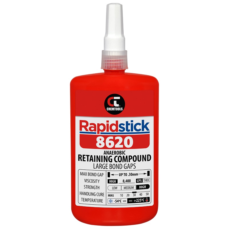 Rapidstick 8620 Retaining Compound (Large Bond Gaps) (8620-250 - 250ml Bottle)