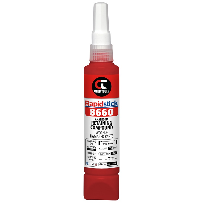 Rapidstick 8660 Retaining Compound (Worn & Damaged Parts) (8660-50 - 50ml Bottle)