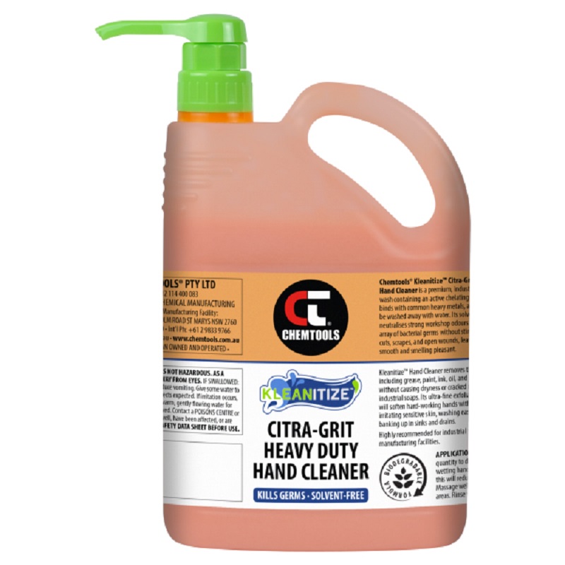 Kleanitize Citra-Grit Heavy Duty Hand Cleaner (CT-HC-2.5L - 2.5L Pump Bottle)