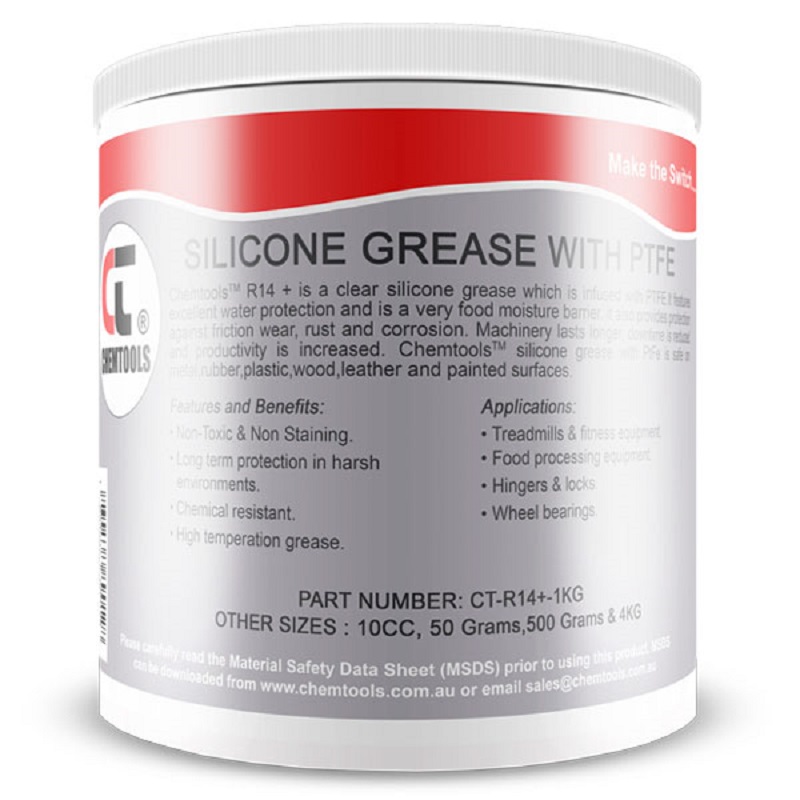 DEOX R14 Silicone Dielectric Grease with PTFE (CT-R14PTFE-1KG - 1 KG)