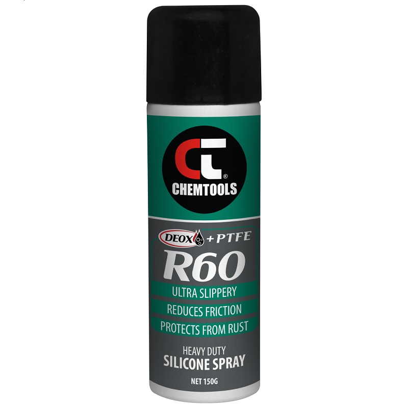 DEOX R60 Heavy Duty Silicone Spray with PTFE (CT-R60PTFE-150 - 150g Aerosol)