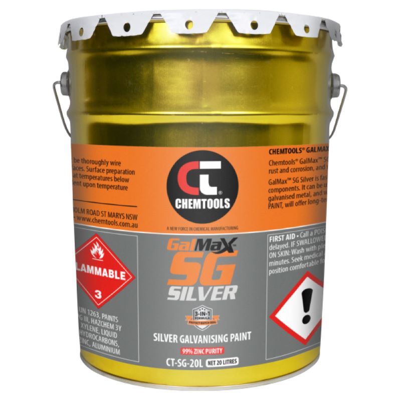 GalMax SG Silver 3-in-1 Galvanising Paint (CT-SG-20L - 20 Litres)