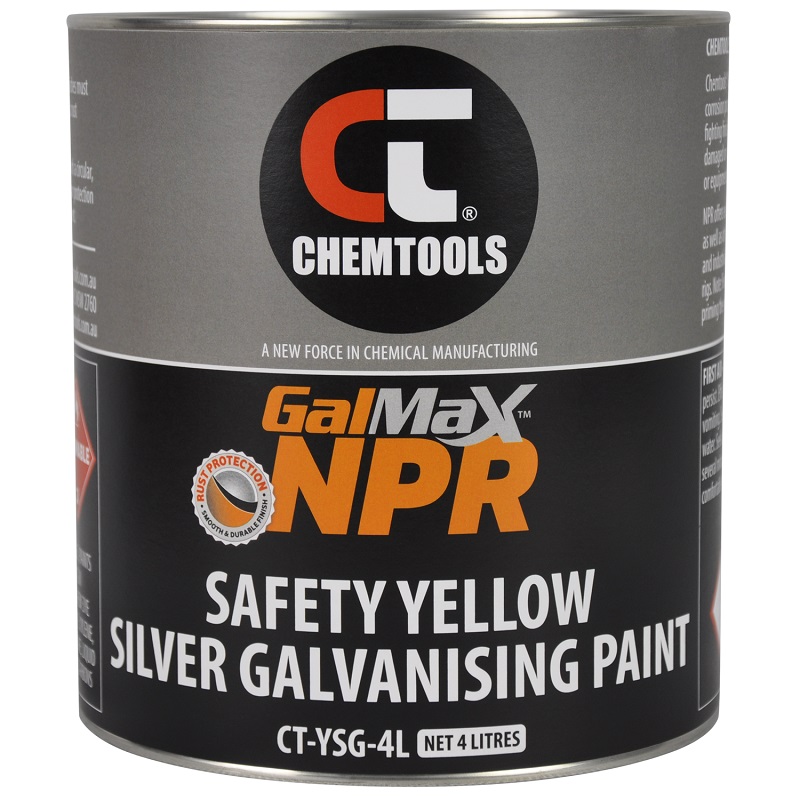 GalMax NPR Safety Yellow Galvanising Paint (CT-YSG-4L - 4 Litres)
