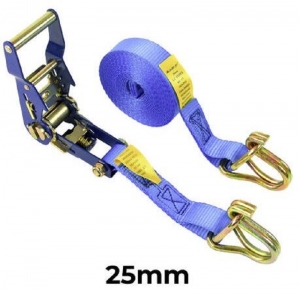 Ratchet Tie Downs with Hook & Keeper