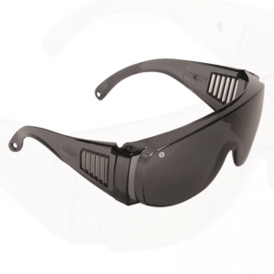 Wraparound Safety Glasses Smoke Lens