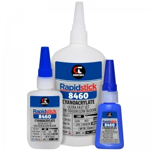 Rapidstick 8460 Cyanoacrylate Adhesive (Ultra Fast Set, Low Odour/Low Bloom)