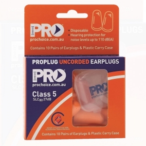 Probullet Disposable Uncorded Earplugs - 10 Pack