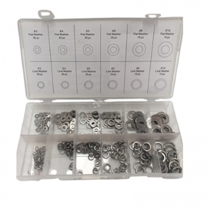 350 Piece Lock/Flat Washer Kit