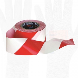 Barricade Tape - 100m x 75mm Red & White