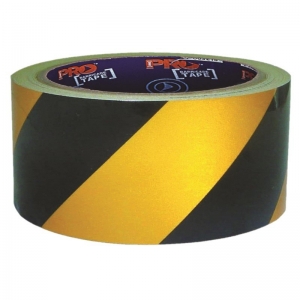 Self Adhesive Hazard Tape Yellow & Black 30m x 50mm